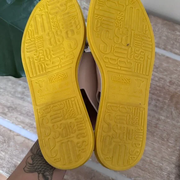 Rubber Nude Strap Sandals - Picture 5 of 5